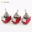 JCSYFAC 1 Chiếc 9Pin Chuyển Đổi Công Tắc Đỏ 2 / 3 Vị Trí ON-ON DPDT Mini Chuyển Đổi Công Tắc 5A / 125V-2A / 250V AC MTS-402 Nút Nhấn Công Tắc Mới