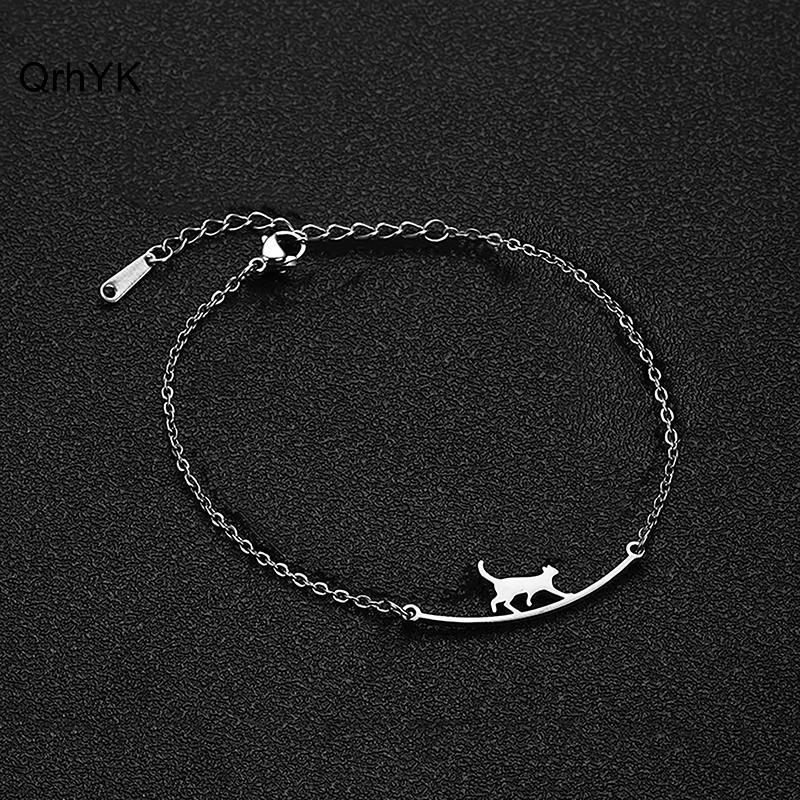 Nhà Máy Thời Trang Đáng Yêu Hợp Thời Trang Thép Không Gỉ Dễ Thương Vòng Chân Mèo Vòng Chân Động Vật Mặt Dây Chuyền Vòng Chân Cho Nữ Bé Gái Trang Sức Thời Trang Quà Tặng Sinh Nhật QrhYK