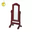 Gương trang điểm nhà búp bê tỷ lệ 1: 12 Gương sàn Mini giả vờ đồ chơi bằng gỗ Retro