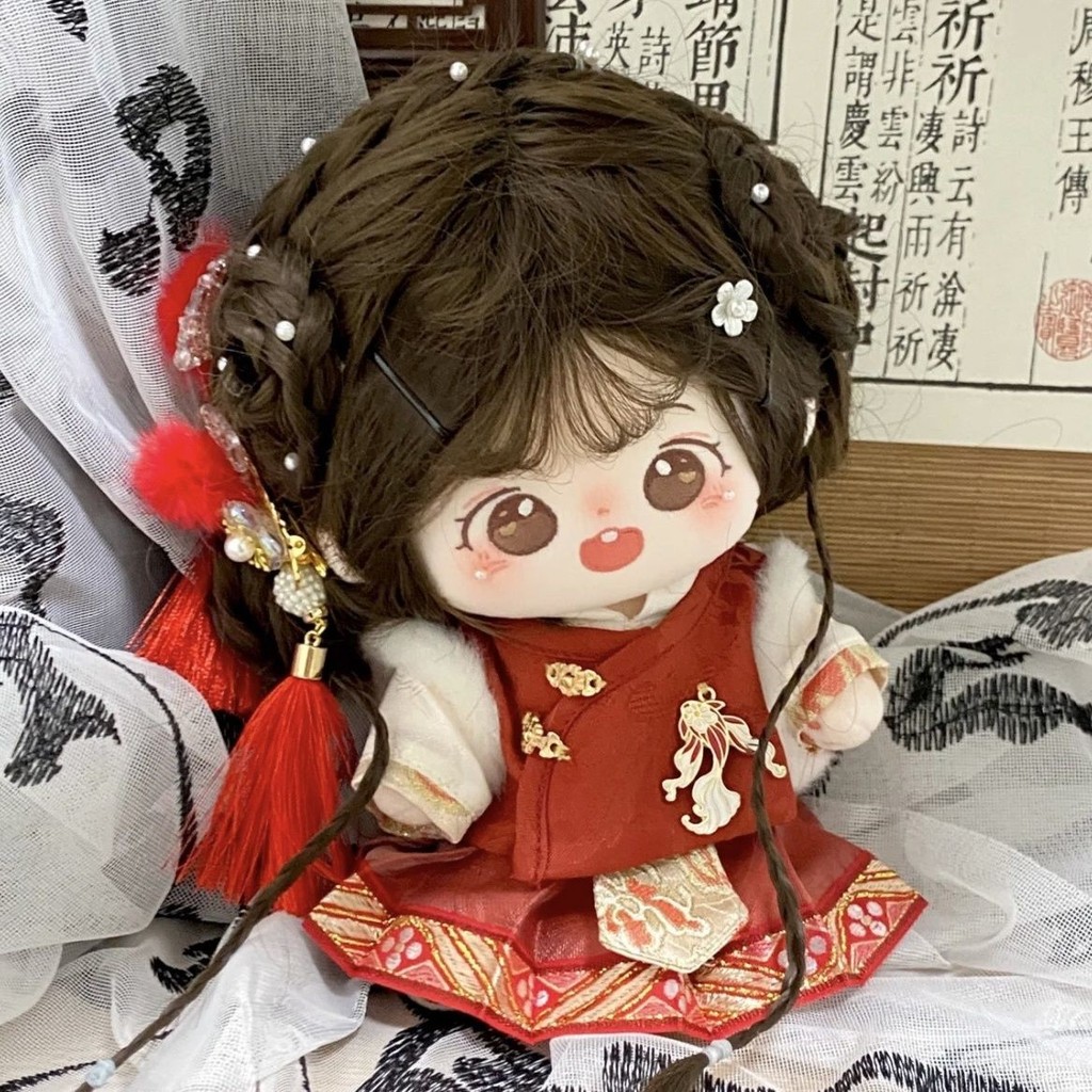 Quần áo trẻ em 20cm Quần áo búp bê Cotton có bộ đồ cá chép Không thuộc tính Quần áo thờ phượng dễ thương Hanfu 5.4