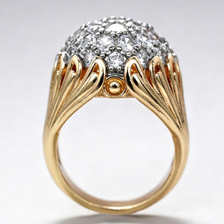 Nhẫn Zircon phóng đại phong cách mới của Mỹ dành cho nữ