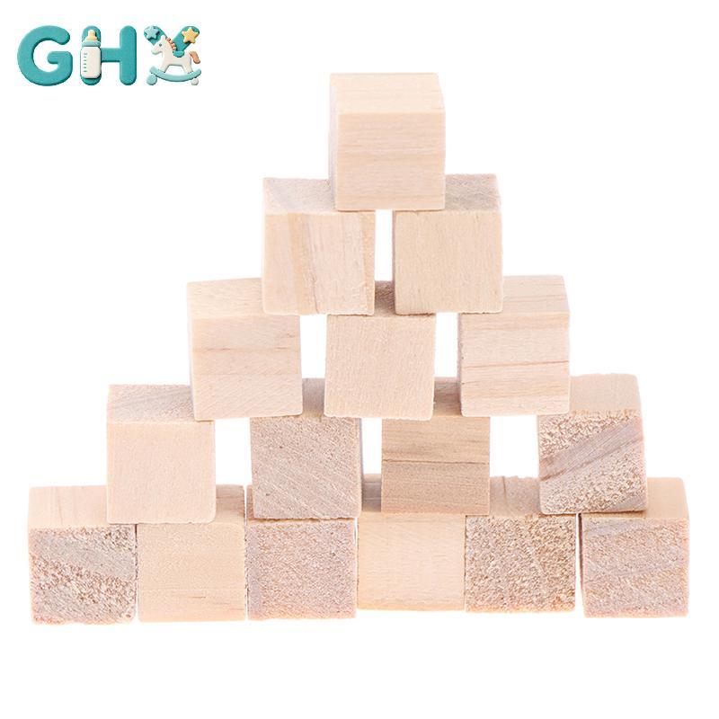GHX 100 Chiếc Chưa Hoàn Thành nk Mini DIY Gỗ Vuông Khối Chắc Chắn Cho Đồ Gỗ Thủ Công VN