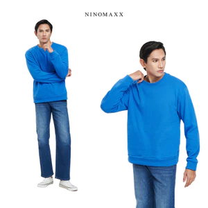 NINOMAXX Áo Hoodies Nam Tay Dài Cổ Tròn 2308005
