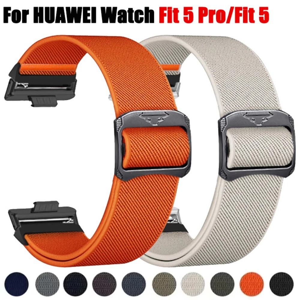 Dây đeo nylon đàn hồi cho Huawei Watch Fit 5 Pro/Fit 5/Fit 4 Pro/Fit 4, phụ kiện Correa