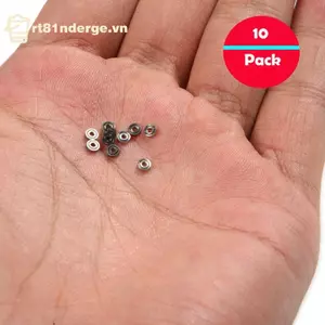 Ge 10 chiếc 681ZZ Vòng bi Mini thu nhỏ Vòng bi siêu nhỏ mở kim loại 1x3x1mm n