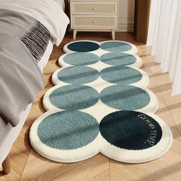 Thảm trải sàn cửa vào (Thảm & Thảm) Thảm trải sàn phòng ngủ Thảm Cashmere giả Phòng ngủ gia đình Chăn đầu giường Phòng khách dày đơn giản Ban công Cửa sổ vịnh Thảm trải sàn chống trượt hoàn toàn mềm m