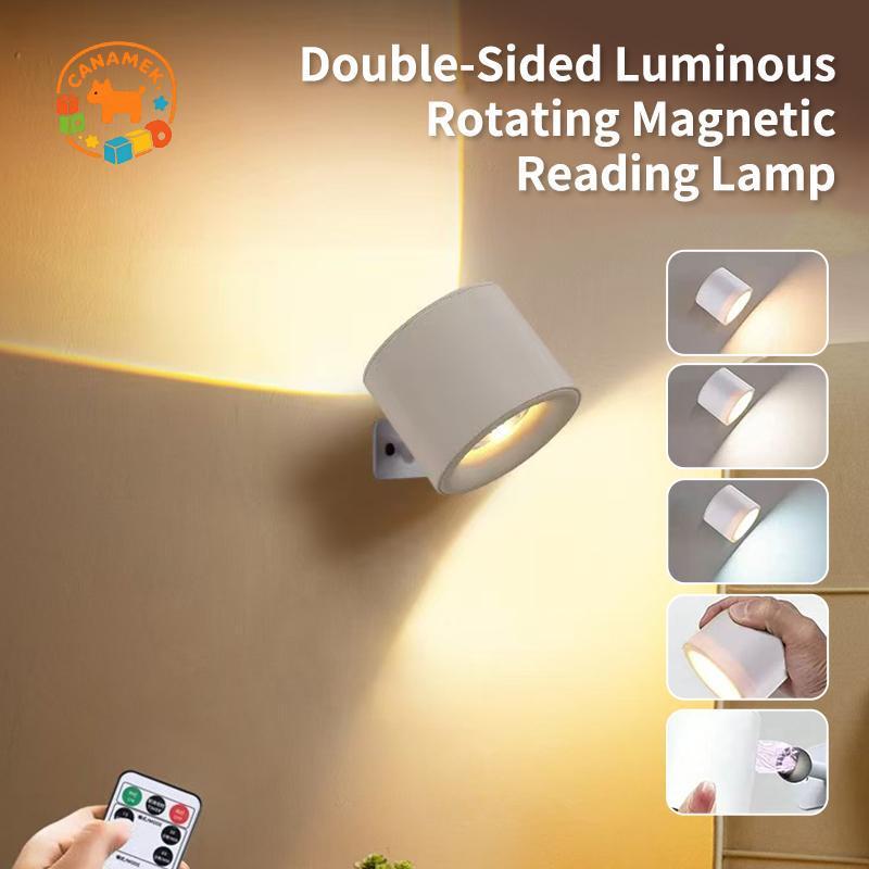 CANAMEK Đèn tường LED từ tính có thể sạc lại Điều khiển từ xa không dây xoay 360 độ cho phòng khách Hành lang phòng ngủ CSF