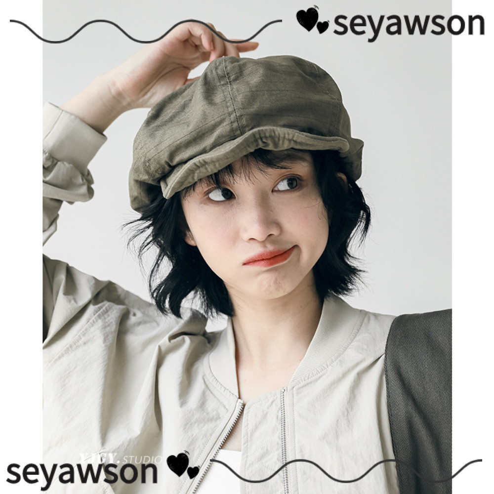 Mũ họa sĩ SEYAWSON, Mũ Cotton Newsboy cỡ lớn, Mũ nồi vòm cổ điển