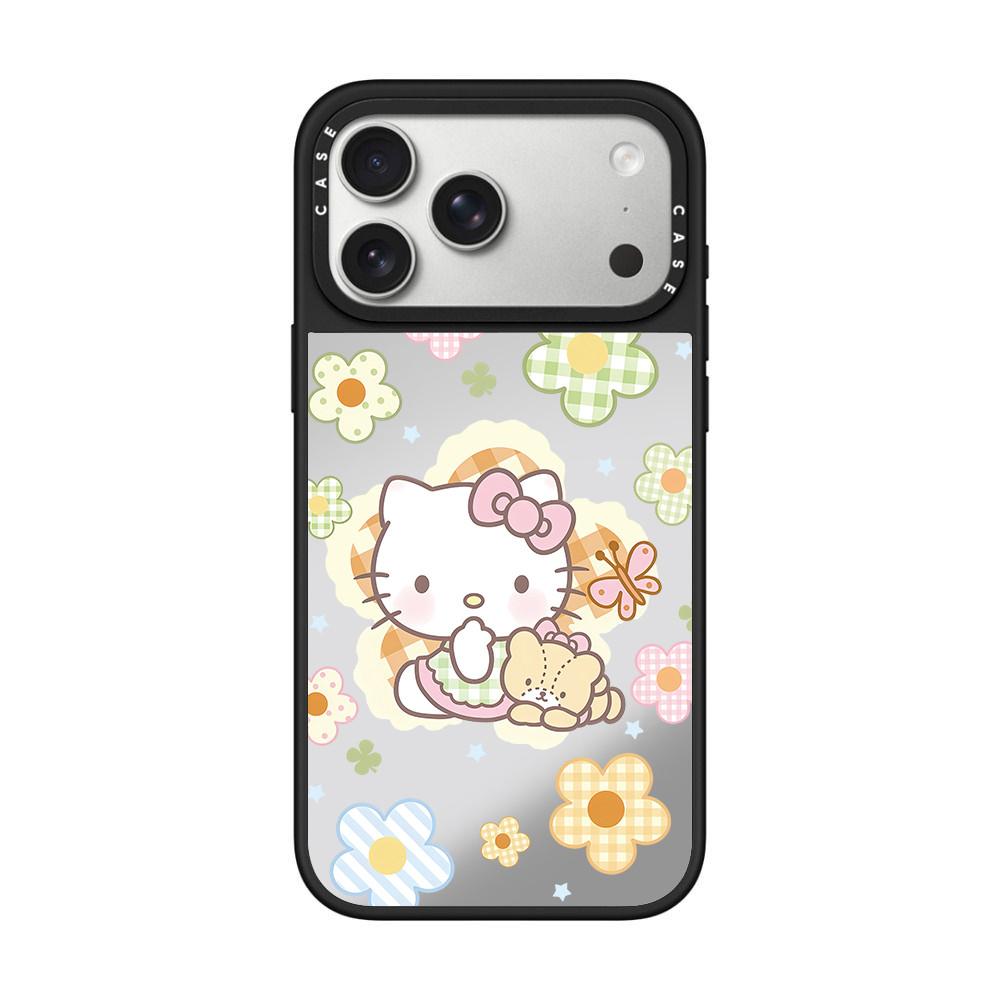 Ốp Điện Thoại Gương Hoa Mèo Từ Tính Cho IPhone 17 Pro Max 17 16 15 14 13 12 11 Vỏ Bảo Vệ Chống Sốc