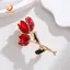 Trâm cài hoa tulip tráng men đẹp dành cho nữ Trâm cài hoa tulip cho túi đựng quần áo Trâm cài hoa cho nữ cho bữa tiệc khiêu vũ tiệc cưới