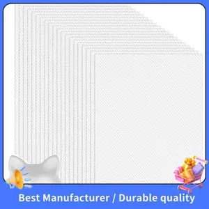 Cho Lông Thú Cosplay Cho Mặt nạ Nhựa PVC Chống Thấm Nước Trống Vải Lưới Mắt- 20 Tờ Trắng Lông Lưới, Để In