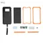 Apill Pin sạc dự phòng năng lượng mặt trời 20000mAh có cổng USB kép Bộ sạc di động để cắm trại ngoài trời Đi bộ đường dài Bộ pin sạc nhanh Điện thoại di động (Bộ DIY 4 màu) (Màu đen)