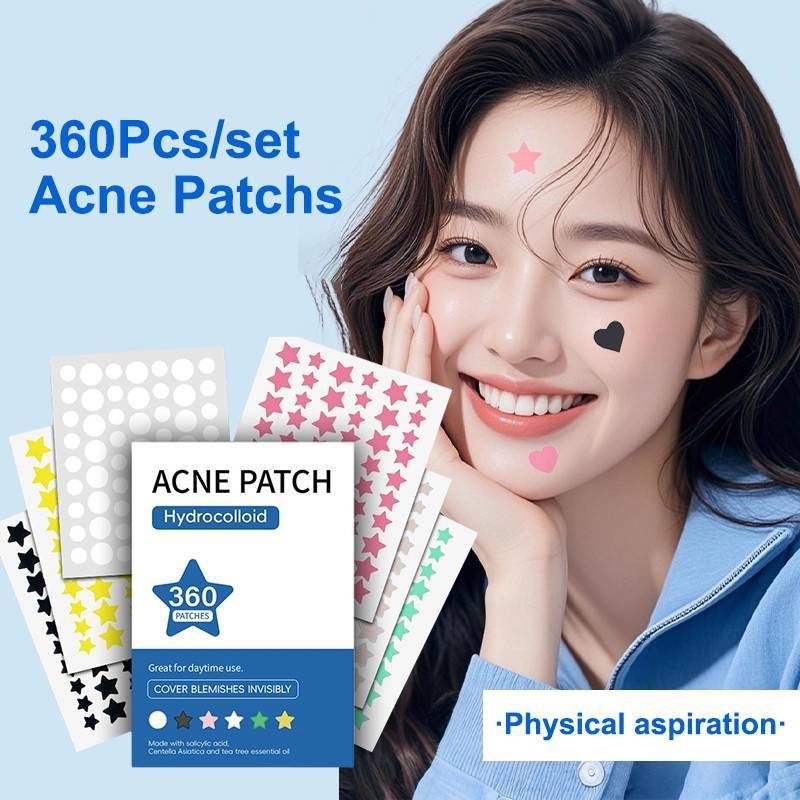 HFSHY 360 CÁI Loại bỏ mụn vô hình đầy màu sắc Chống mụn Hydrocolloid Patch Không gây kích ứng Sửa chữa Stier VN