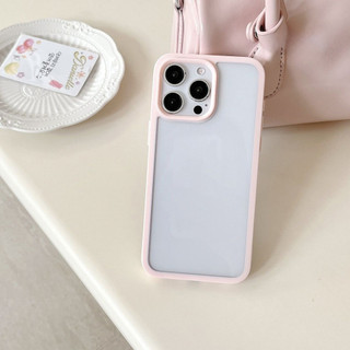 Ốp Lưng IPhone 16 17 11 15 13 12 14Pro Max X XS Max 7 8 Plus XR Ốp Lưng Chống Sốc Acrylic Macaroon Sang Trọng Màu Trơn