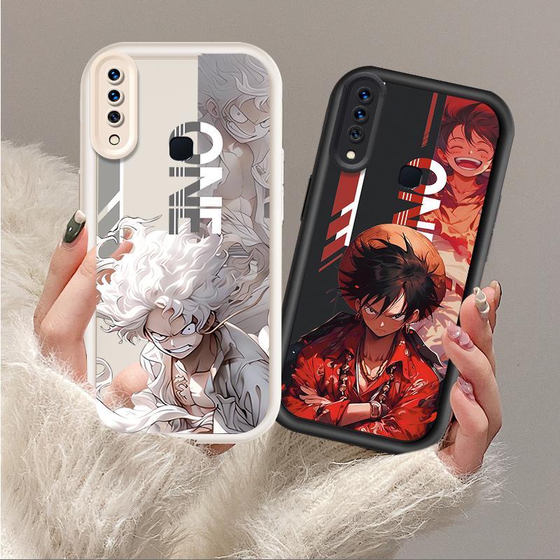 Vỏ Cho VIVO Y17 Y12 / Y12i Y15 1901 1902 1904 Hoạt Hình Silicon Màu Kẹo TPU Mềm One Piece Five Gear Luffy Angel Eye Vỏ Điện Thoại Chống Sốc