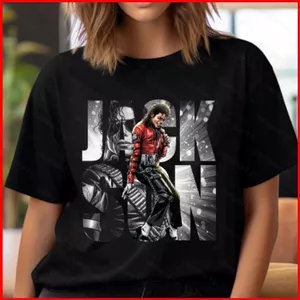 YB1 Michael Jackson tay ngắn áo thun áo thun 2026 KING OF POP 110cm-6XL BY1