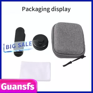 Guansfs Ống kính macro điện thoại di động phổ thông 30 mm-120 mm Máy ảnh điện thoại thông minh không bị biến dạng với hộp lưu trữ vải sạch thay thế cho iPhone 15/14/13/12/11