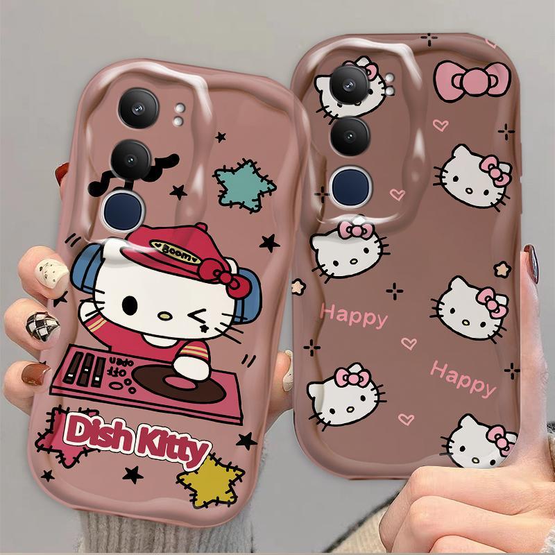 Thích hợp cho điện thoại thông minh VIVO Y19S Pro Y29 3D TPU mềm Music Kitty Vỏ điện thoại chống sốc