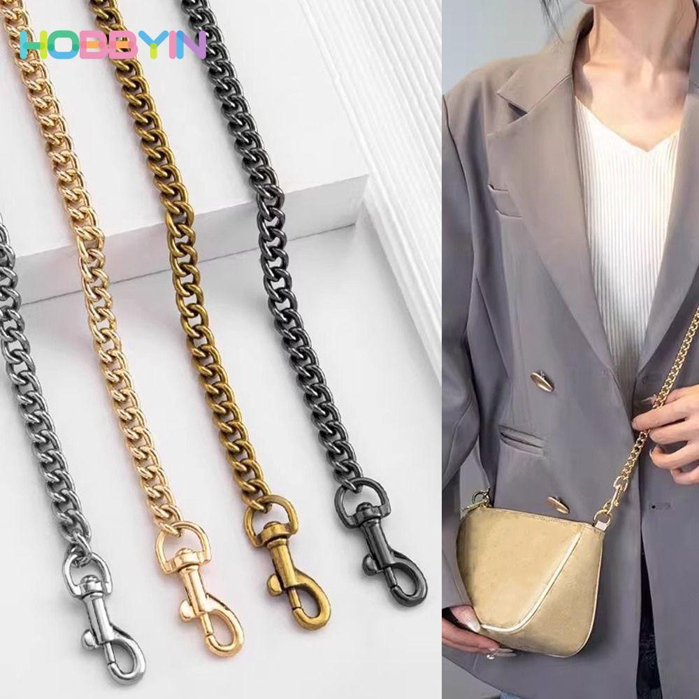 HOBBYIN Dây đeo vai HOBBYIN, Dây chuyền túi hợp kim kim kim loại 120cm sang trọng, Dây chuyền túi Tote thay thế bền bỉ Phụ kiện trang trí DIY