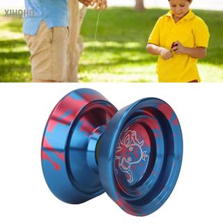 xihoho Yoyo Đồ chơi không phản hồi Hợp kim hình tròn chuyên nghiệp nâng cao dành cho đào tạo (Đen