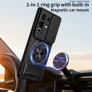 Mới Ống Kính Trượt Funda Cho Infinix Note 50X 5G Ốp Lưng Vòng Từ Tính Cho Infinix Note 50S 50 Pro 4G Plus 5G Vỏ Giáp Đứng