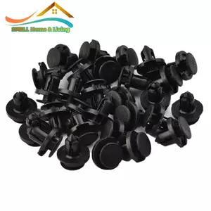 FENDER Dây buộc màu đen nóng 50x 10mm Lỗ chắn bùn Viền cửa nhựa Đinh tán vít đa năng