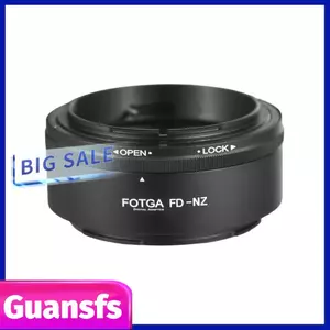 Guansfs FOTGA Độ Chính Xác Cao Ống Kính Adapter Vòng Hợp Kim Nhôm Thay Thế Cho Canon FD-Mount Cho Nikon Z6 Z7 Z50 Z-Mount Camera