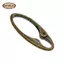 2 Chiếc Antqiued Đồng Chìa Khóa Chụp Lò Xo Kẹp Trên Móc Carabiner Cắm Trại