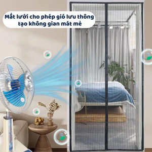 Rèm Cửa Chống Muỗi Nam Châm Tự Đóng Dino , Lưới Polyeste Thoáng Khí, Cửa Lưới Chống Côn Trùng