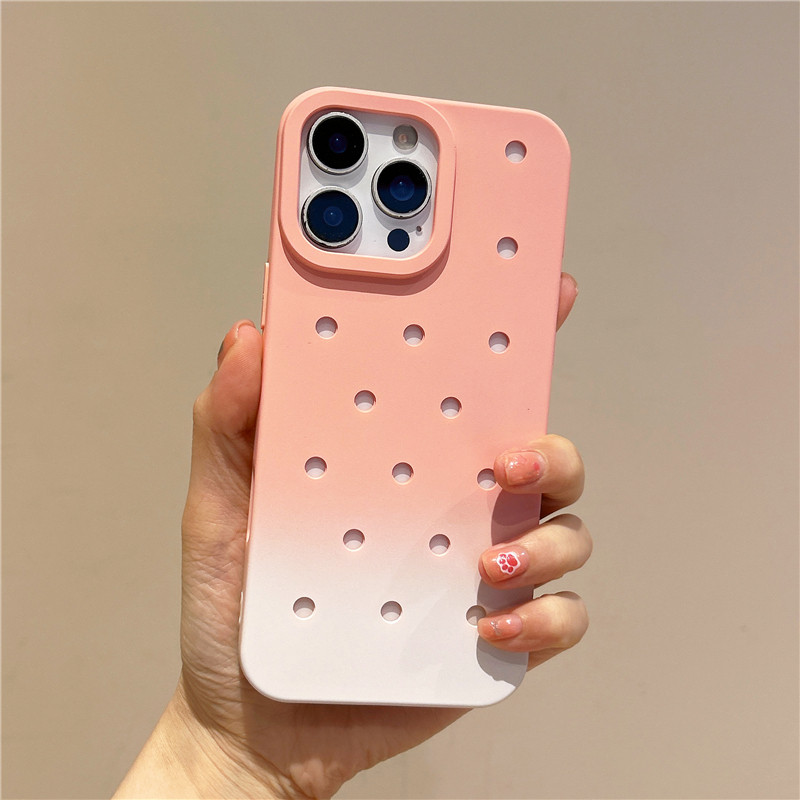 Ốp điện thoại lỗ tản nhiệt cho iPhone 17 Pro Max 17 16 15 14 13 Vỏ điện thoại chống rung