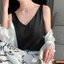 Dây chuyền chữ V trắng cơ bản, satin lụa, phù hợp cho mùa hè