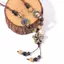 Phụ kiện trang sức vintage bohemian gốm đính hạt, phong cách dân tộc, phù hợp làm quà tặng