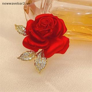 Trâm Cài Hoa Hồng Đỏ Thiết Kế Tinh Tế, Phù Hợp Làm Phụ Kiện Thời Trang
