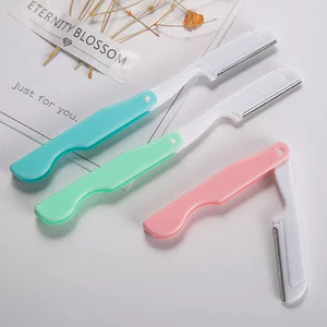 【Roshy】Dụng cụ cạo lông mày an toàn khi trang điểm dụng cụ gọt lông mày gấp gọn.