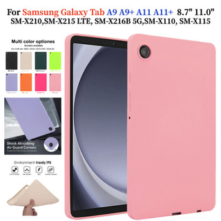 Dành Cho Samsung Galaxy Tab A9 A11 8.7 inch 2025 WiFi LTE Tab A9 + A11 + Plus 11.0 "Vỏ Màu Trơn SM-X110 SM-X115 SM-X133 SM-X135 Vỏ Bảo Vệ Máy Tính Bảng Mỏng Ánh Sáng Thời Trang