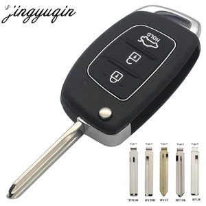 Flip Remote Key Shell Fob cho Hyundai Solaris ix35 ix45 Elantra Santa Fe - 3 nút