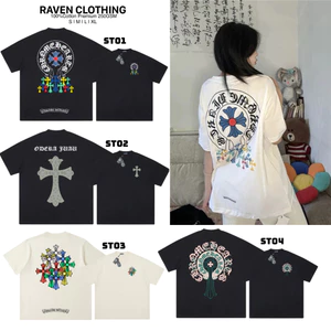 Áo Thun Chrome Heart Croser Premium 100% Cotton 250GSM oversize Nam Nữ