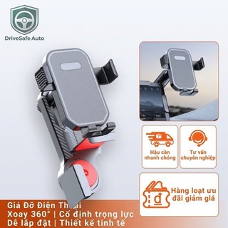 Giá Đỡ Điện Thoại Ô Tô Xoay 360 Chống Trượt Silicon Chống Sốc Dễ Dàng Lắp Đặt Xe Dash Mount