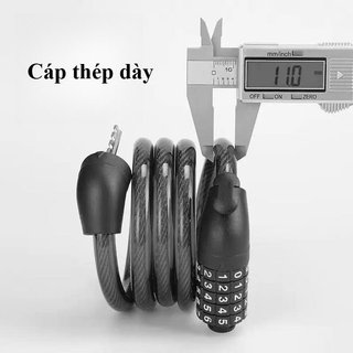 Khóa Xe Đạp 5 Chữ Số Kết Hợp Chống Trộm Cắt Chịu Thời Tiết Cho Xe Đạp Cửa Xe Tay Ga