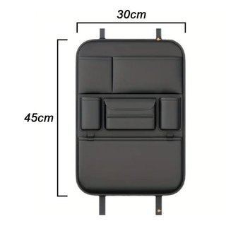 Ghế Sau Xe Ô Tô Tổ Chức Da PU Chống Thấm Nước Dung Tích Lớn Nhiều Túi Lưu Trữ Gia Đình Du Lịch