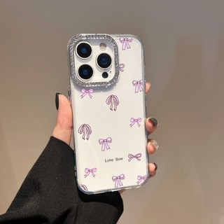 Ốp Điện Thoại Trong Suốt In Hình Nơ Nhiều Màu Sắc Cho iPhone 7 Plus 8 Plus 6 Plus 6S Plus SE 2020 SE 2022 Vỏ Chống Rơi Kim Cương Giả