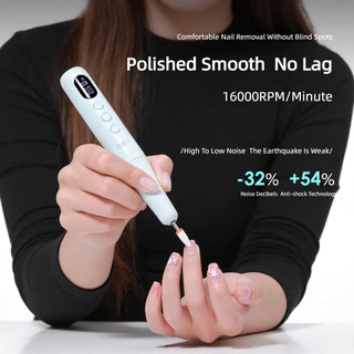ANNIES Nail Art Chạy Bằng Pin Sơn Móng Tay Loại Bỏ Bút Da Chết Di Động Tiền Chế Máy Xay Dụng Cụ Làm Móng Tay Chuyên Nghiệp Cho Tiệm Làm Móng Tay