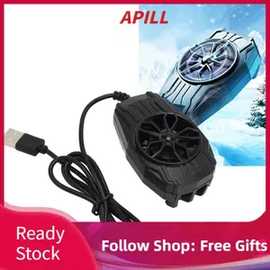 apill Denash Quạt Điện Thoại Siêu Im Lặng 5V 1A Tản Nhiệt Mini Làm Mát Sừng Lưỡi Dao Để Xem Video (Đen) Denash30nbxd1r86-11