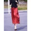 Váy đỏ satin acetate phong cách Pháp năm 2026, cao cấp và thanh lịch