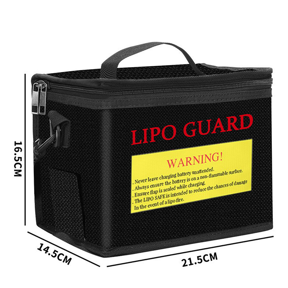 Túi chống cháy nổ bằng pin Lithium Túi dây kéo Lipo chống cháy để sạc và lưu trữ Gói pin Lipo