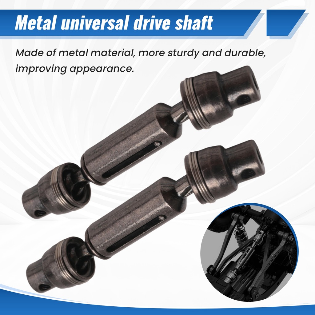 2 Chiếc Trục Truyền Động Kim Loại CVD Cho D12 C14 C24 B14 B36 B24 MN D90 MN99S MN-90 RC Xe Nâng Cấp Phần Phụ Kiện