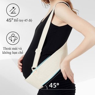 Mang Thai Bụng Hỗ Trợ Đai Bà Bầu Eo Nẹp Lưng Giảm Thoáng Khí Co Giãn Bụng Bảo Vệ