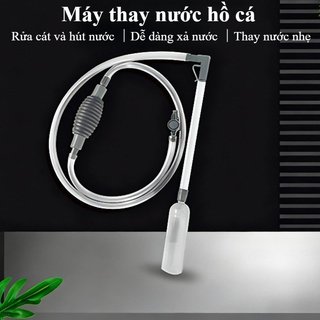 Bể Cá Sỏi Bụi Bơm Tay Nước Siphon Bể Cá Tẩy Chất Thải Van Lọc An Toàn