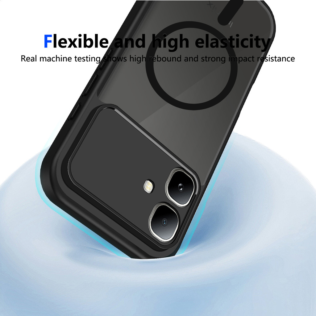 Ốp lưng Infinix Smart 20 Vỏ thu hút từ tính màu đen mờ cho Infinix Smart 20 Vỏ điện thoại