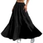 Váy Maxi Trắng Chảy Ruffle Nữ Eo Co Giãn Váy Dài Chữ A